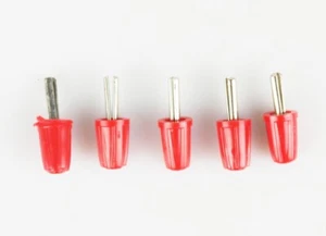 Enchufe, rojo, 5 unidades, 2,5mm - Imagen 1 de 1