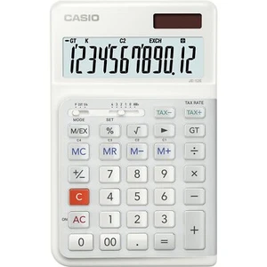 Casio JE-12E Compact Ergonomic Calculator, White - Picture 1 of 4