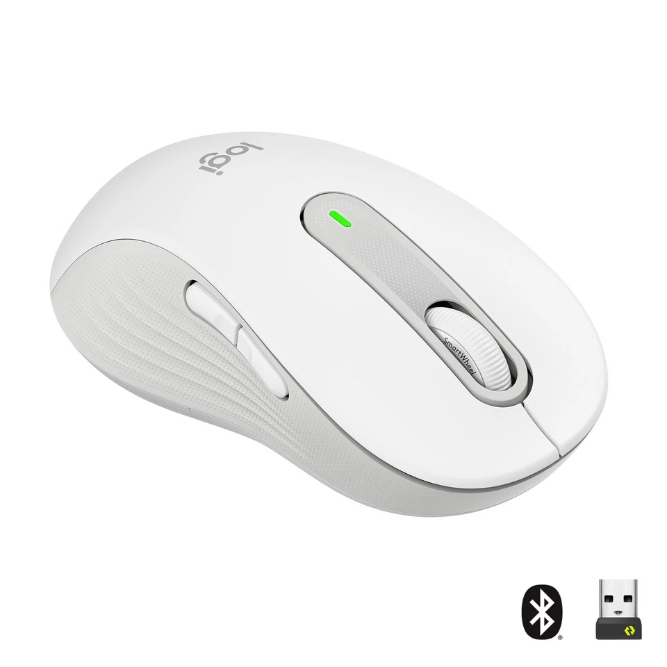 Logitech SIgnature M650 L LEFT Souris sans Fil - Blanc Cassé