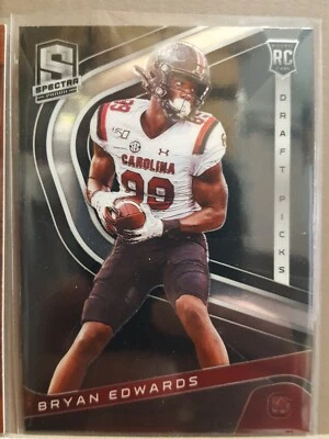 Bryan Edwards 2020 Chronicles SPECTRA RC card #11 South Carolina Raiders - Image 1 of 3