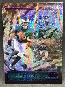 JALEN HURTS 2021 PANINI ILLUSIONS PURPLE GALAXY # 50 - Picture 1 of 2