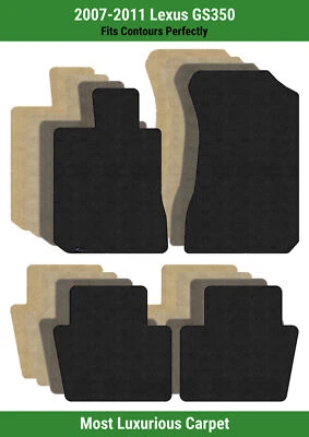 Alfombrillas Lloyd Luxe fila delantera y trasera para Lexus GS350 2007-2011  Foto 1 de 4
