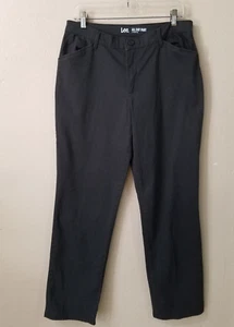 Lee All Day Pant Women Size 12 Medium 33x30 Stretch Straight Leg Black 5257 - Picture 1 of 7