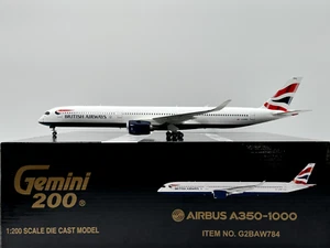 Gemini Jets 1:200 British Airways Airbus A350-1000 G-XWBA G2BAW784 - Picture 1 of 3