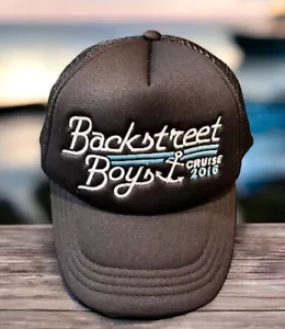 Cappello berretto camionista Backstreet ragazzo nero maglia 2016 crociera snapback nuovo - Foto 1 di 10