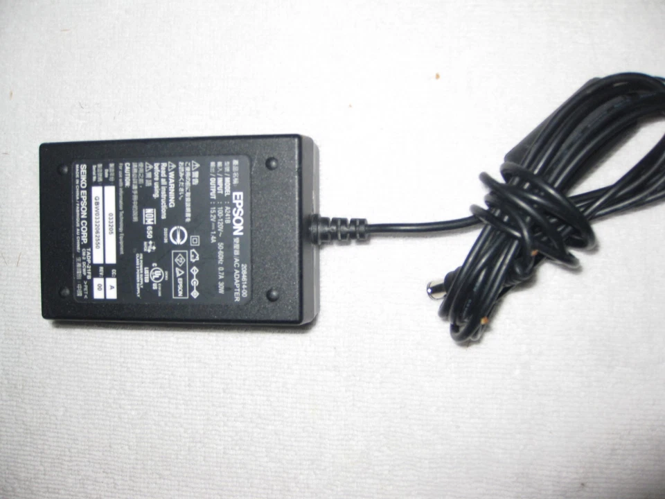 ADAPTADOR AC EPSON #A241B 15.2V----1.4A 30W Foto 1 de 1