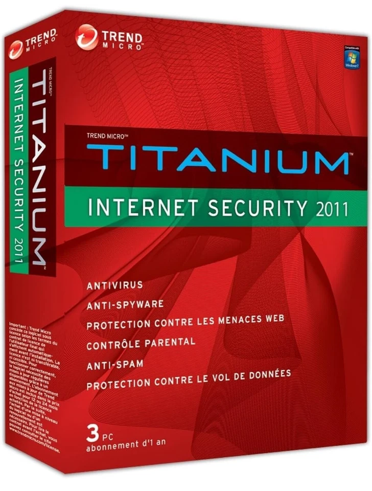 Trend micro titanium internet security 2011 - 1 an / 3 postes - Image 1 of 1