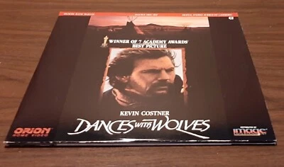 "Dances with Wolves" Widescreen Laserdisc LD - Kevin Costner ~ Like New  - Image 1 of 4
