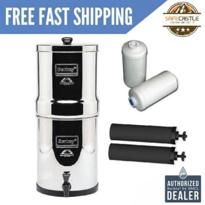 Combo de sistema de filtro purificador de agua Imperial Berkey con 2 filtros negros y 2PF2 - Imagen 1 de 12