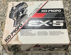 KO PROPO EX-5 Super Steering Expert Racing Remote Transmitter Vintage Turns On - Picture 1 of 15