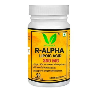 VITARUHE® R-Alpha Lipoic Acid, 300 Mg vegan 90 Capsule Free Shipping World Wide - Picture 1 of 6