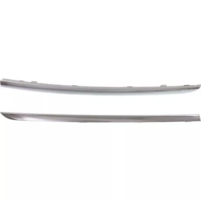 Front Left & Right Bumper Trim For 2010-2012 BMW 740I 2009-2012 750i Chrome 2Pc Foto 1 de 4