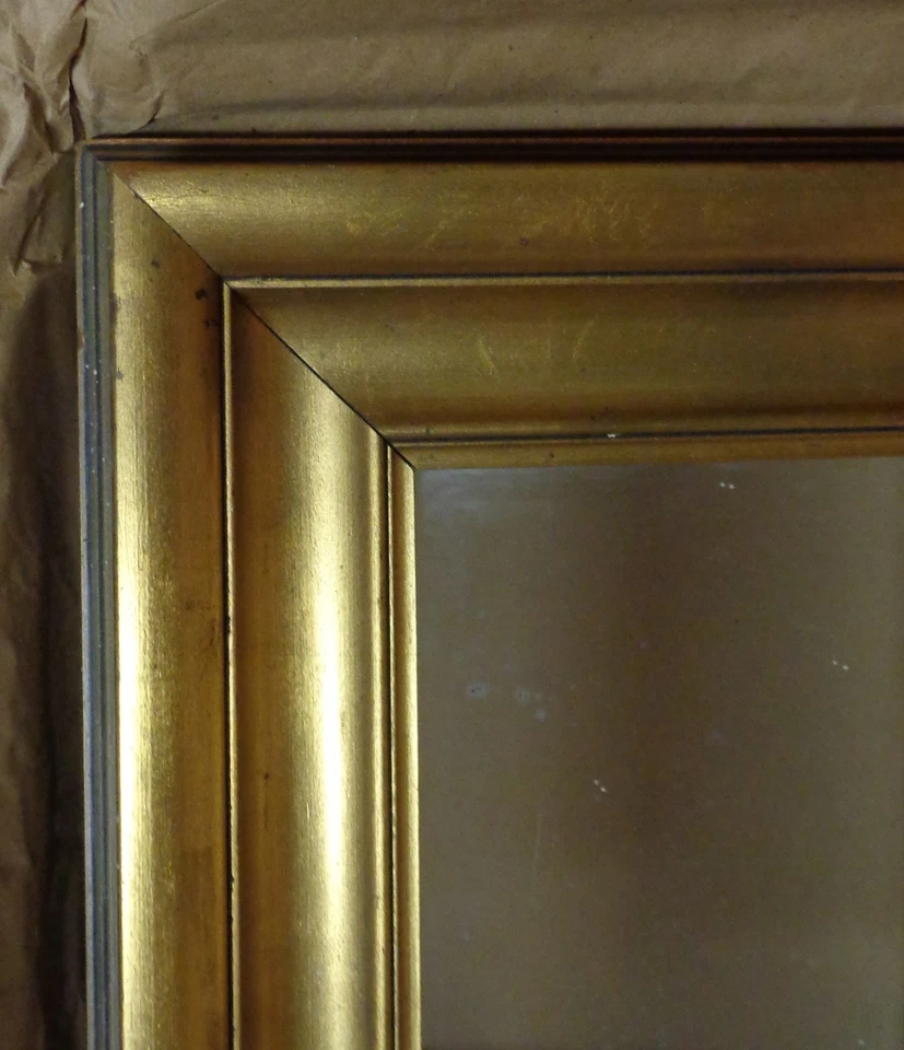 ESPEJO RECTANGULAR GRANDE 64 x 48 DE COLECCIÓN AÑOS 50 MARCO DORADO 4” - PICKUP TUSCALOOSA AL Foto 1 de 4