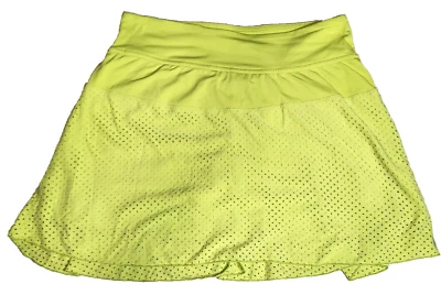 Pantalón corto LIJA para mujer talla S amarillo neón elástico ojales cintura elástica tenis golf Foto 1 de 4