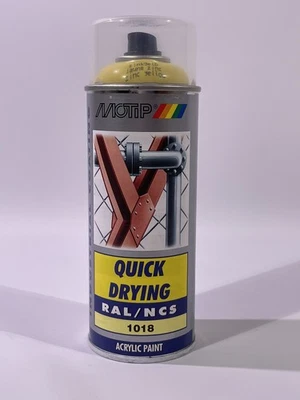 MOTIP RAL 1018 Zinkgelb Glänzend Industrielack Spray Acryl 400ml 07063 Lack - Bild 1 von 4