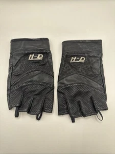 Guantes de montar Harley Davidson de cuero negro con logotipo clásico para hombre talla XX grandes - Imagen 1 de 4