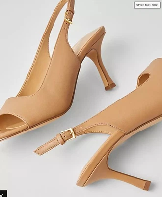 Bolso Bandolera Ann Taylor Peep Toe Cuero Talla 11 Foto 1 de 4