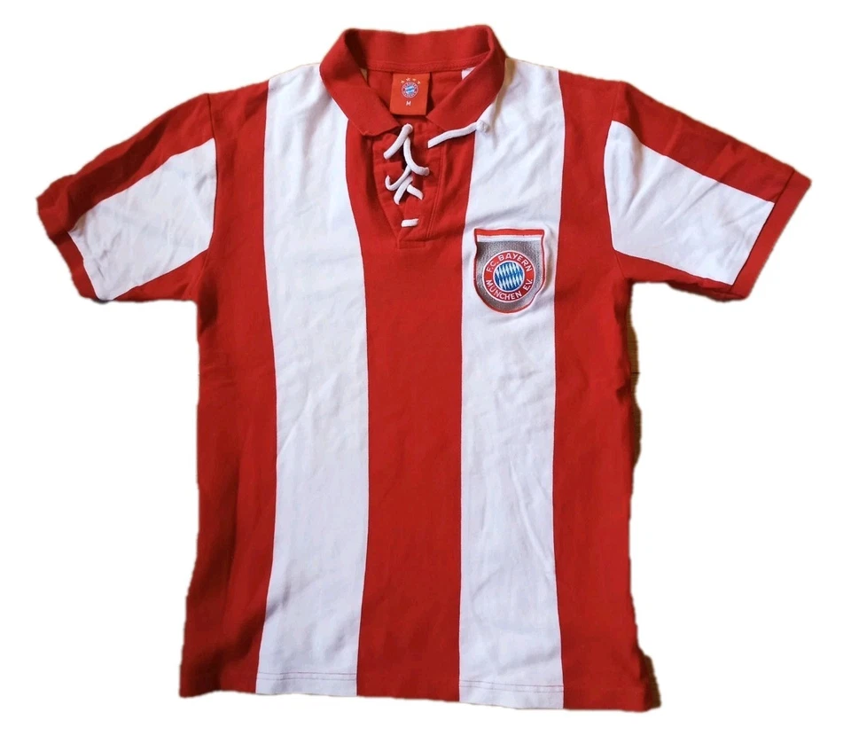 FC Bayern München 1968/1969 Heim Retro Trikot Shirt rot weiß M - Bild 1 von 4