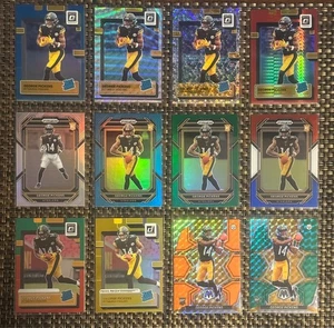 George Pickens 2022 Donruss Optic RR Silver Circles Prizm RC /125 (12 RC LOT) - Picture 1 of 24