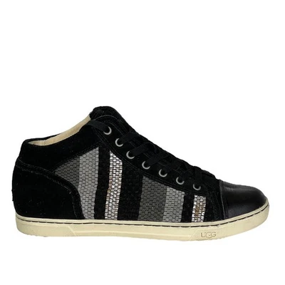 Zapato Deportivo UGG Metálico Dorado Plata Taylah 1011221 Tejido Gamuza Alta Calle 9 Foto 1 de 4