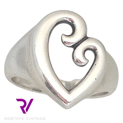 Mint James Avery Mother's Love Heart Sterling Silver Ring Size 9.25 - Image 1 of 4