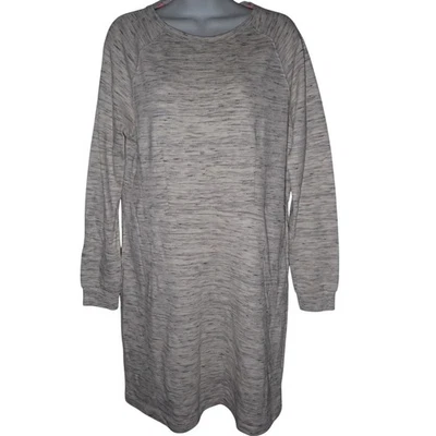 Betsey Johnston Sudadera Brezo Túnica Vestido Mujer L Gris Manga Larga Informal Foto 1 de 4