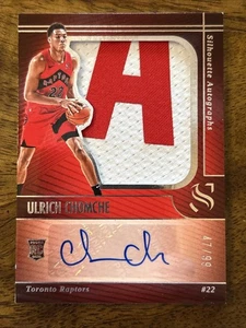 2024-25 Silhouette Ulrich Chomche True RPA Rookie Patch Auto /99 RC Raptors - Picture 1 of 2