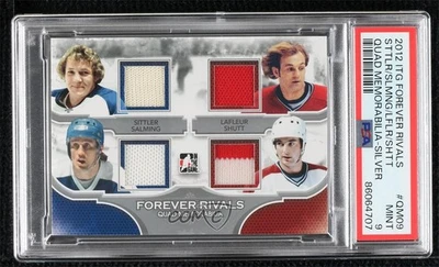 2012-13 ITG Forever Rivals Series Silver Darryl Sittler Borje Salming PSA 9 MINT - Image 1 of 2