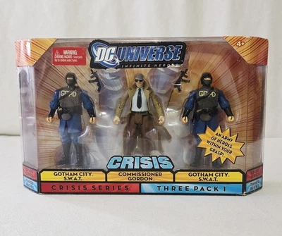 DC Universe Crisis Infinite Heroes Gotham City SWAT y Comisionado Gordon (LEER) Foto 1 de 4