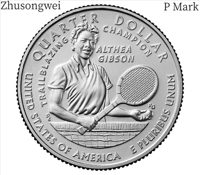 2025 US American Women Quarter Althea Gibson (P Mark) - Free shipping Foto 1 de 2
