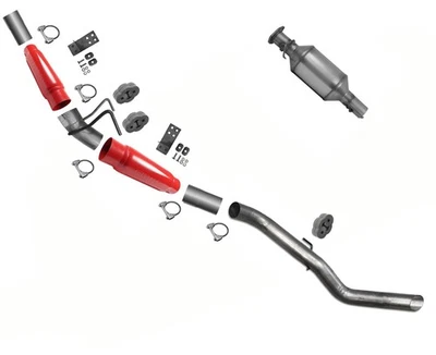 Sistema de escape de tubo de escape silenciador Cherry Bomb Performance para Ram 2500 diésel 07-12 Foto 1 de 4