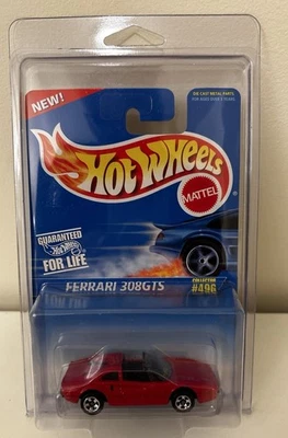 Hot Wheels 1997 Collector #496 Ferrari 308 GTS Red with 5 Spoke Wheels - image 1 of 2