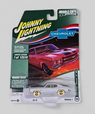 Chevy Chevelle SS 454 1970 Johnny Lightning raro coleccionable persecución 1:64 Foto 1 de 4