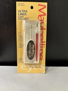 Vintage 1979 Maybelline Ultra Liner Cake Eye Liner Soft Black 125LC-01 Sealed - Bild 1 von 10