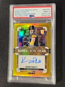 2022 Panini Contenders Optic Gold Auto #ROY-KP KENNY PICKETT RC #01/10 🔥 - Picture 1 of 5