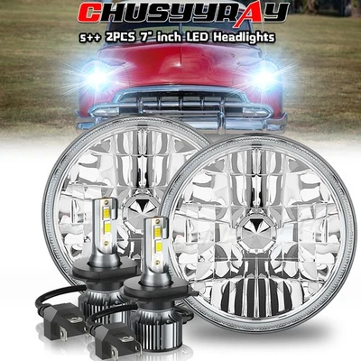 Faros redondos LED de 7 pulgadas a+ para camioneta Chevrolet 1954-1957 3100 1956-1959 Foto 1 de 4