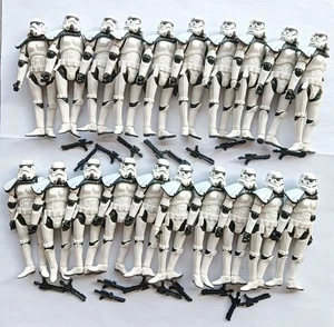 lot of 20 Hasbro Star Wars Stormtroopers action figure w gun 3.75" #d3 - Picture 1 of 18