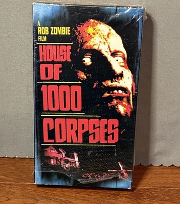 House of 1000 Corpses (VHS, 2002) Rob Zombie Horror Movie Blockbuster copy  - Image 1 of 3