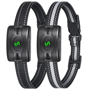 2 Pack Rechargeable Dog Bark Collar, Anti Barking Collar with 5 Sensitivity, ... - Picture 1 of 7