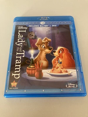 Lady and the Tramp - Disney Diamond Edition - Blu-ray / DVD combo - free ship - Image 1 of 3