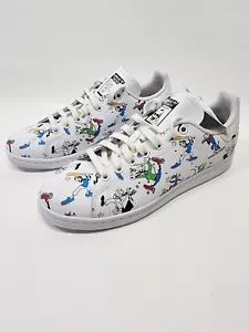 Adidas Originals Stan Smith Disney Goofy Baseball White Men’s Size 8 FZ0061 NWOB - Picture 1 of 13