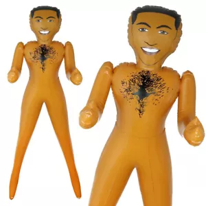 Aufblasbare Figur Puppe Nackt Schwarz Stecker Mann Frech Henne / Hirsch Nacht - Bild 1 von 2