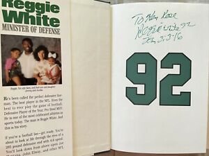 Reggie White autographed signed Minister of Defense hardcover book Eagles (JSA)