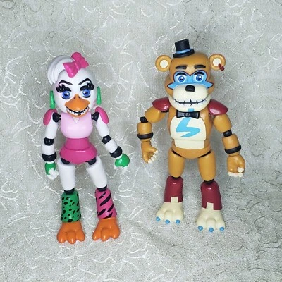 Figuras de acción Five Nights At Freddys Funko Glamrock Freddy And Chica 2020 5" Foto 1 de 4