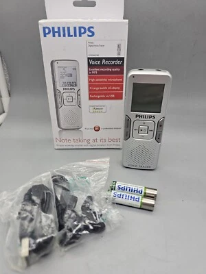 Philips Digital Voice Tracer Digital MP3 Recorder LFH0662/40 USB - Image 1 of 4