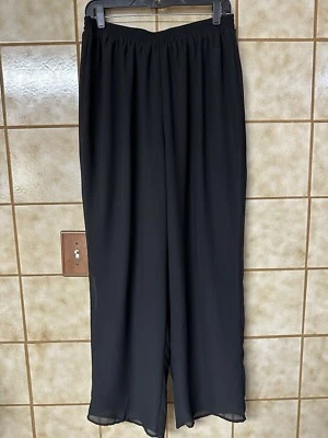 Pantalones de polietileno Roaman’s para mujer forrados cintura elástica transparente Boho Vacationcore talla 18W Foto 1 de 4