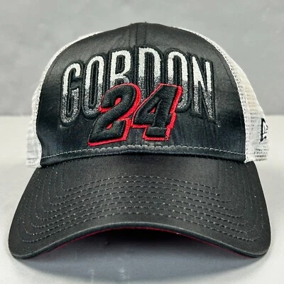 Jeff Gordon Hat Cap Strap Back Womens Black Red Trucker Nascar Racing 9Forty - Image 1 of 4