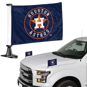 Baseball Team Ambassador Car Flag Hood / Trunk 2 Piece Set - Picture 1 of 16
