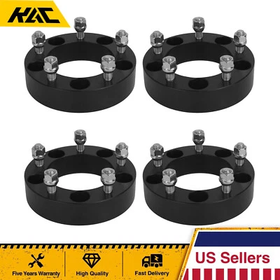 4Pc 1.5" Wheel Spacers 5X5.5 For Ford F-150 Dodge Ram 1500 Van Jeep CJ6A 1/2"X20 Foto 1 de 4