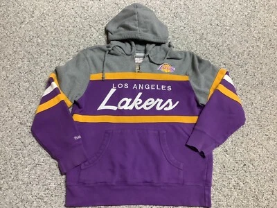 Женский пуловер с капюшоном NBA LOS ANGELES LAKERS «Mitchell & Ness» размер большой - Изображение 1 из 4